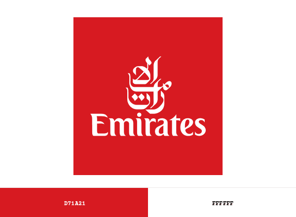 Emirates (Airline) brand color palette