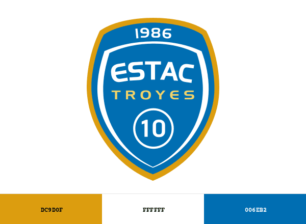 ES Troyes AC brand color palette
