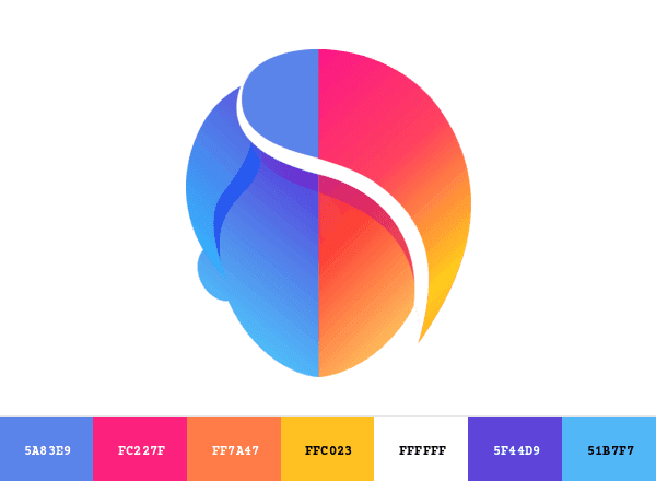 FaceApp brand color palette