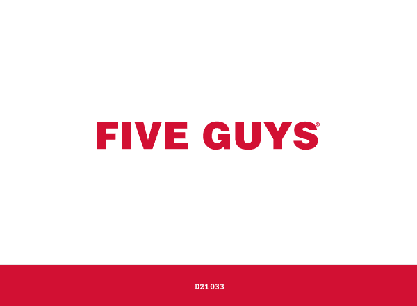 Five Guys brand color palette