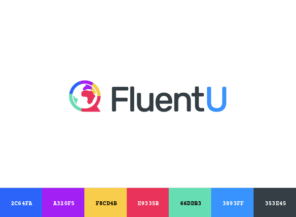 FluentU brand color palette