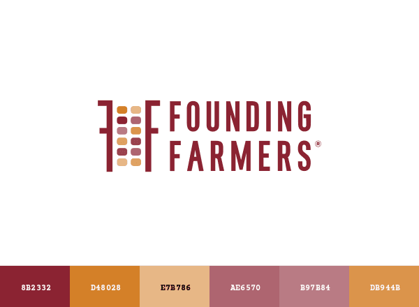 Founding Farmers brand color palette