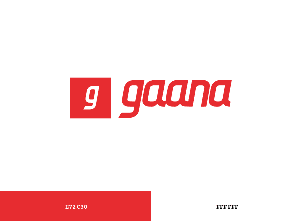 Gaana brand color palette