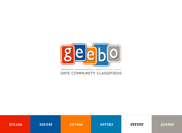 Geebo brand color palette