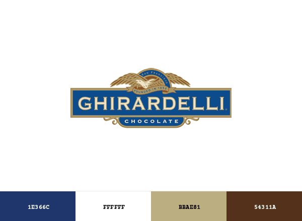Ghirardelli brand color palette