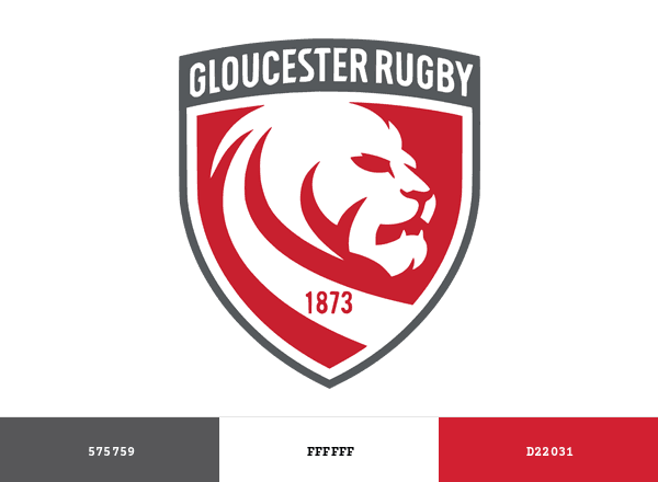 Gloucester Rugby brand color palette