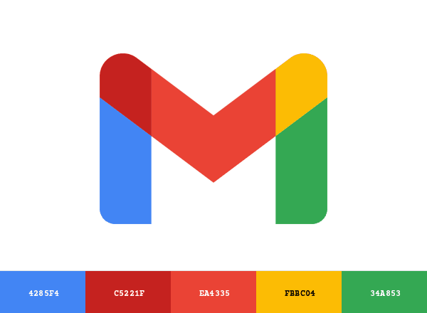 GMail brand color palette