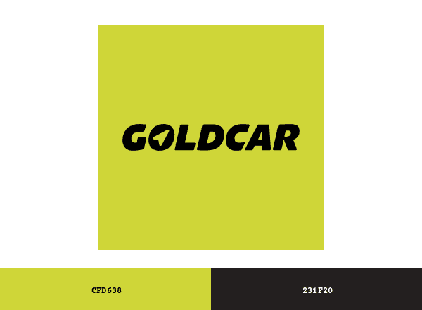 GoldCar Car Rental brand color palette