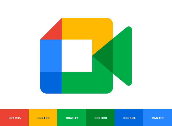 Google Meet brand color palette