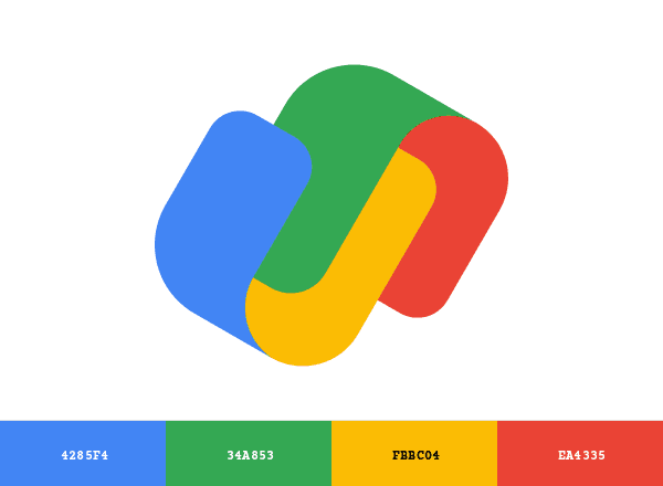 Google Pay brand color palette