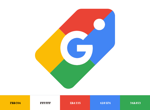 Google Shopping brand color palette