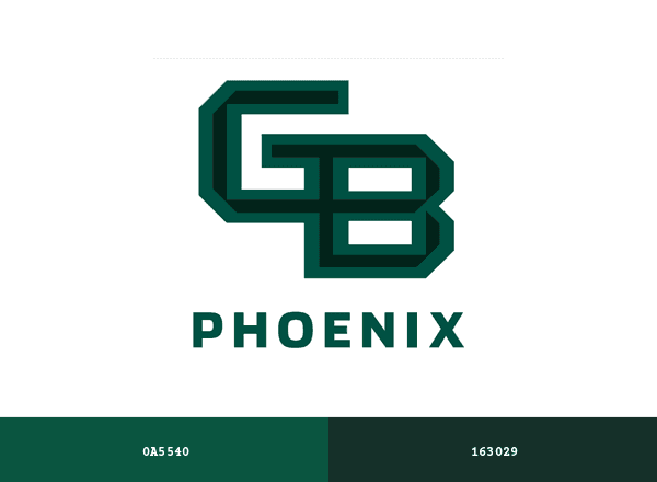 Green Bay Phoenix brand color palette