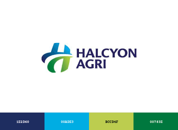 Halcyon Agri brand color palette