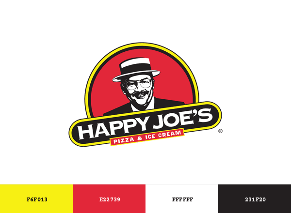 Happy Joe’s Pizza & Ice Cream Parlor brand color palette