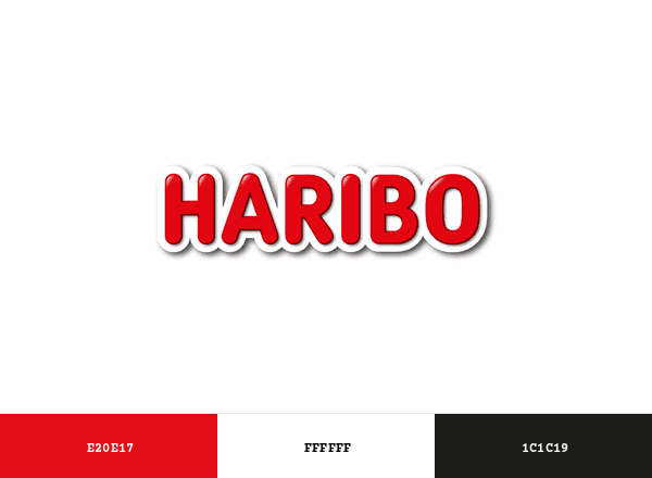 Haribo brand color palette