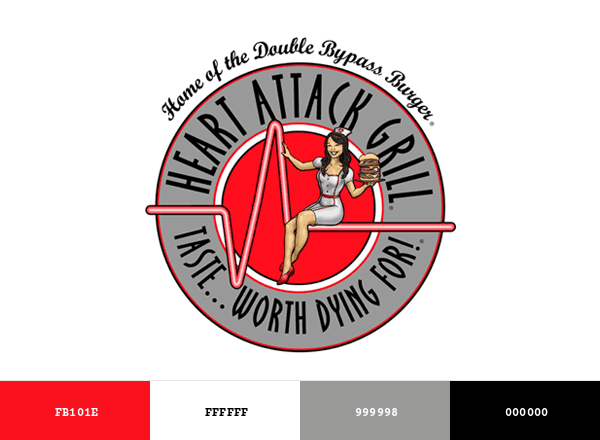 Heart Attack Grill brand color palette