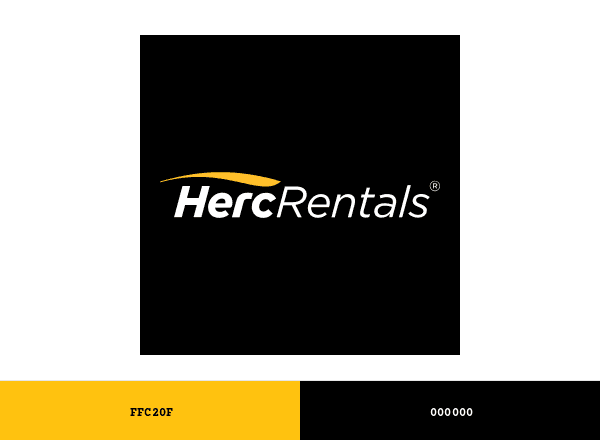 Herc Rentals brand color palette