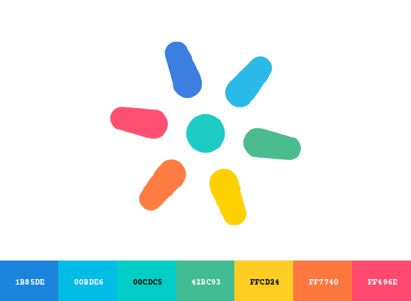 Hevo Data brand color palette