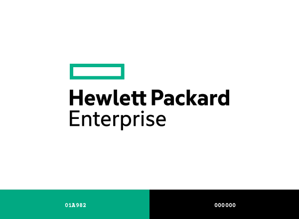 Hewlett-Packard Enterprise brand color palette