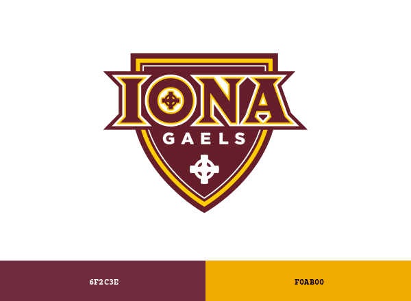 Iona Gaels brand color palette