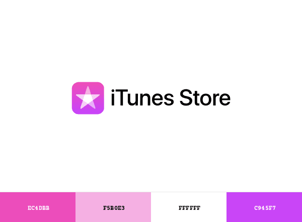iTunes Store brand color palette