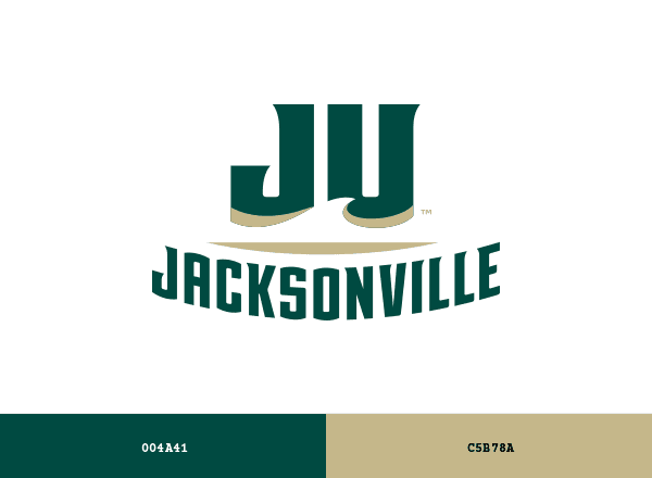 Jacksonville Dolphins brand color palette