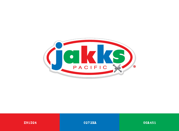 Jakks Pacific brand color palette