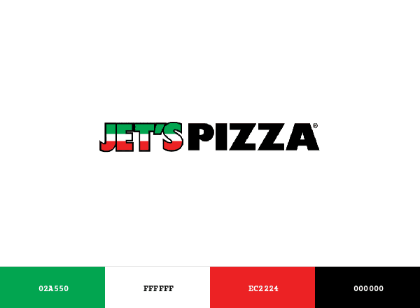 Jet’s Pizza brand color palette