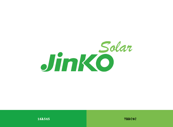Jinko Solar brand color palette