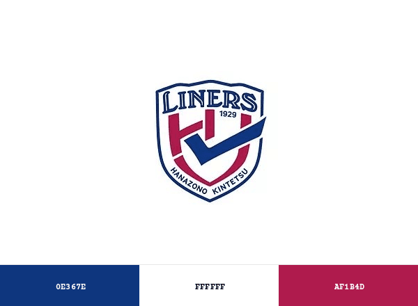 Kintetsu Liners brand color palette