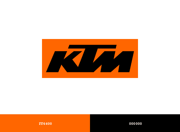 KTM brand color palette