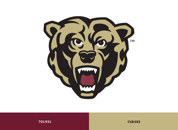 Kutztown Golden Bears brand color palette