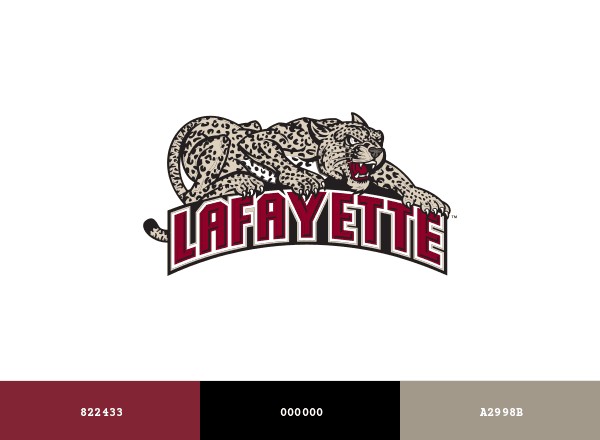 Lafayette Leopards brand color palette