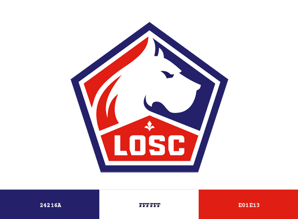 Lille OSC brand color palette