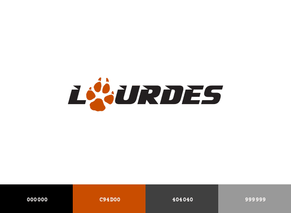 Lourdes Gray Wolves brand color palette
