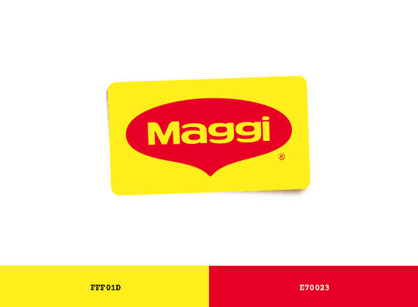 Maggi Noodles brand color palette