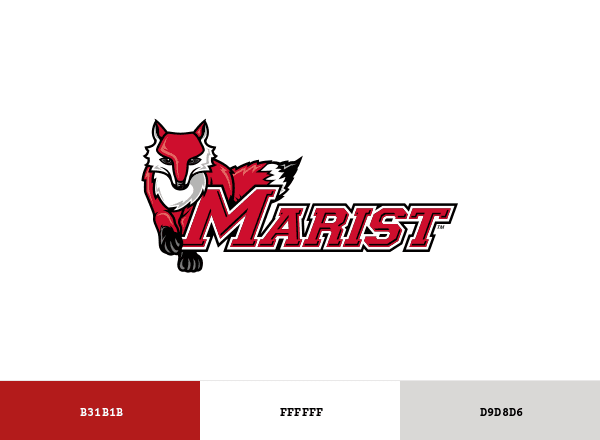 Marist Red Foxes brand color palette