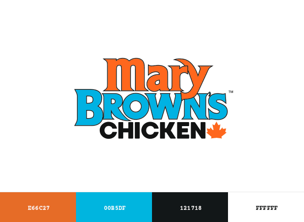 Mary Brown’s brand color palette