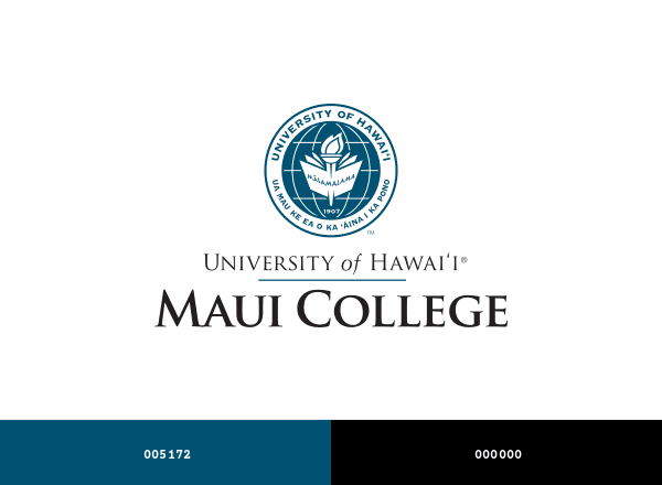 Maui Community College brand color palette