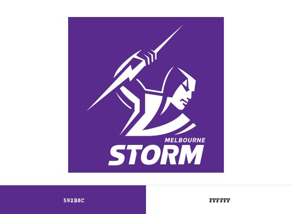 Melbourne Storm brand color palette