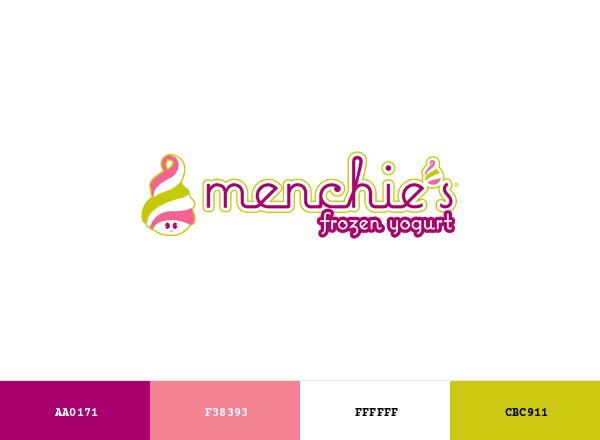 Menchie’s Frozen Yogurt brand color palette