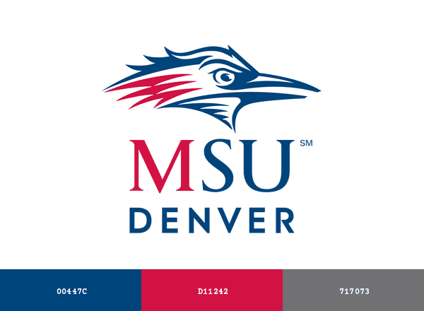 Metro State Roadrunners brand color palette