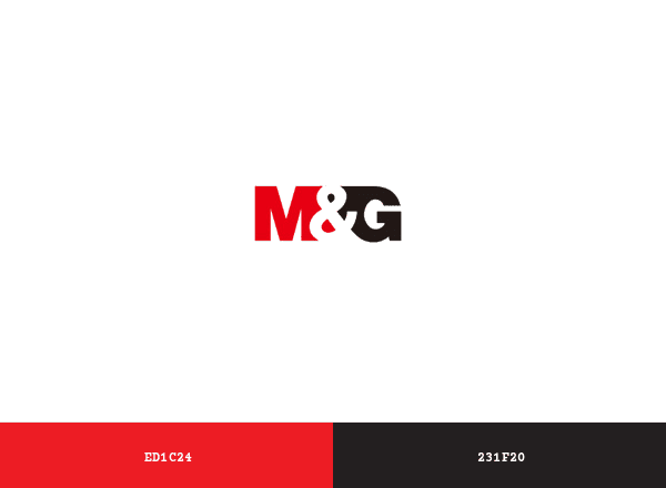 M&G Stationery brand color palette