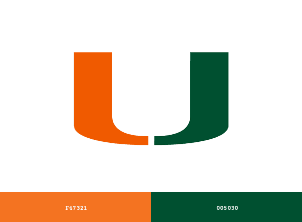 Miami Hurricanes brand color palette