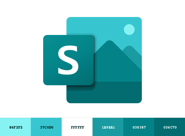 Microsoft Sway brand color palette