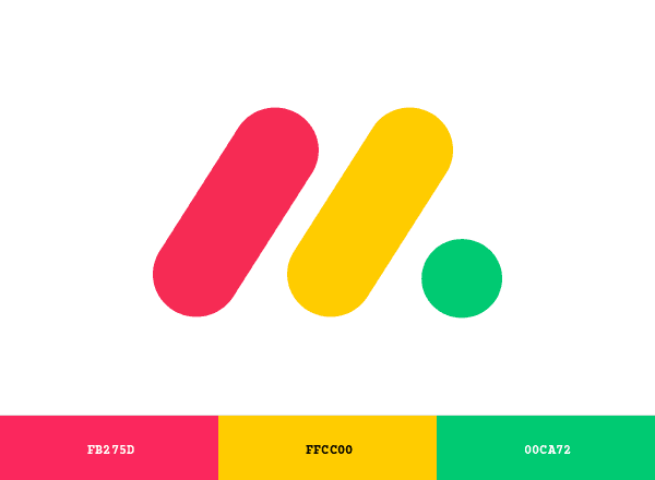 Monday.com brand color palette