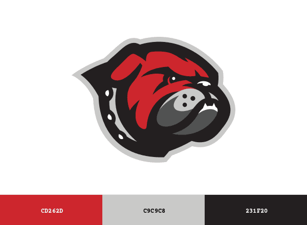Montana Western Bulldogs brand color palette