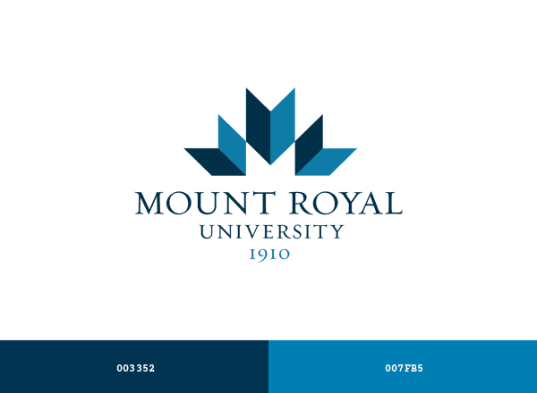 Mount Royal University brand color palette