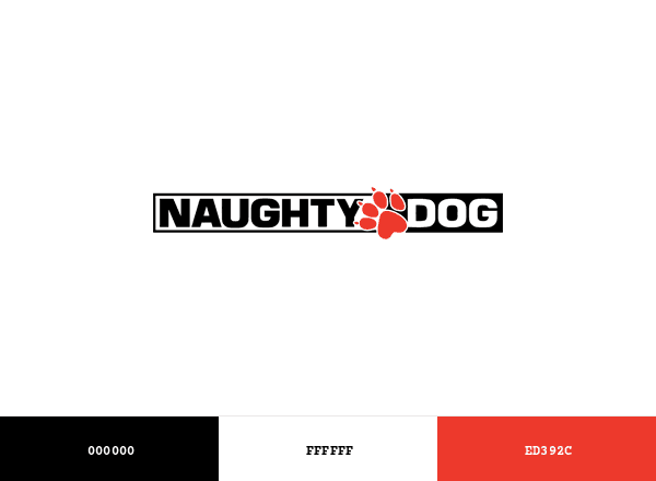 Naughty Dog brand color palette