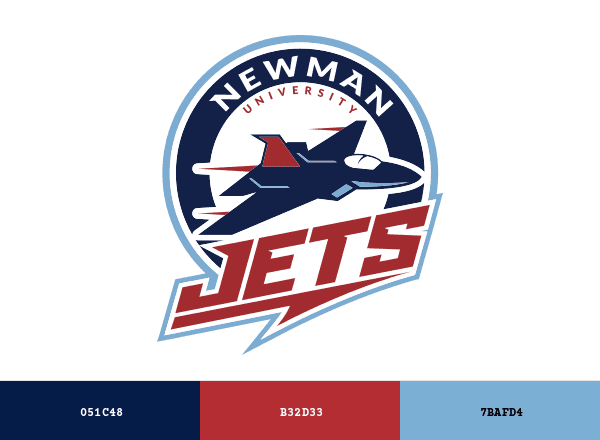 Newman Jets brand color palette